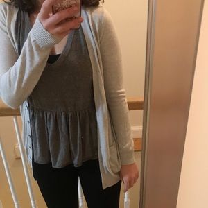 Grey boyfriend cardigan